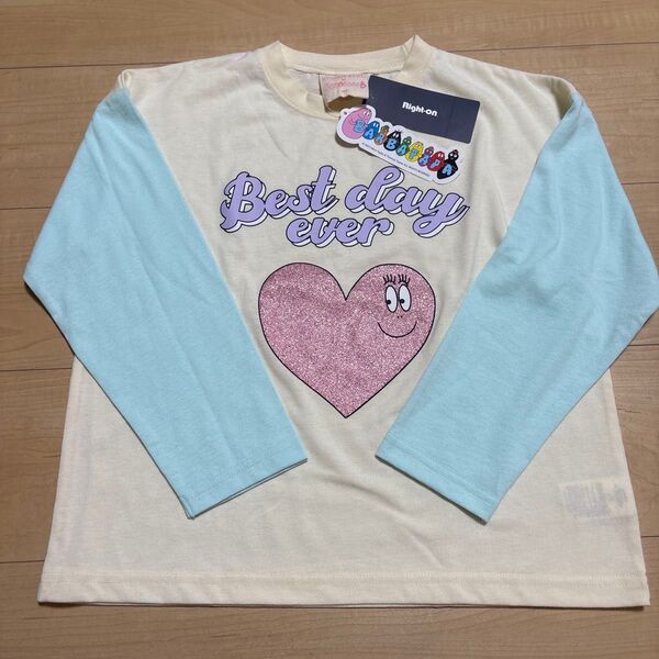 バーバパパ ライトオン 長袖カットソー 長袖Tシャツ ロンT 130 女の子