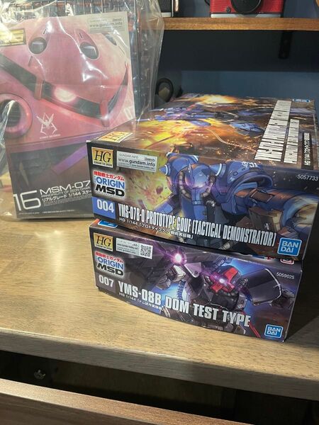【まとめ売り】HG ORIGIN プロトタイプグフ ドム試作機 シャア専用ズゴック