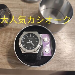 【即納品】G-SHOCK GA-2100 カスタム カシオーク シルバーブラック GA01