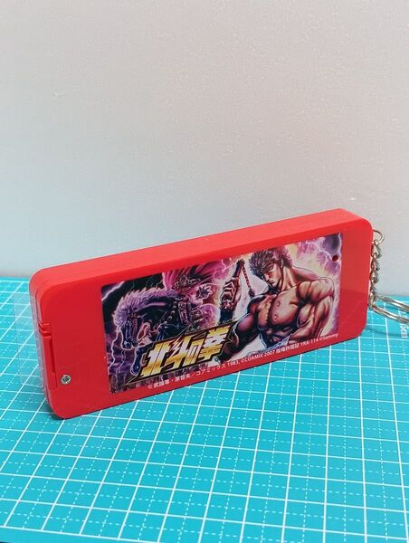 【ジャンク品】【NOE】北斗の拳 ☆サウンドフラッシュボタン ☆キーホルダー
