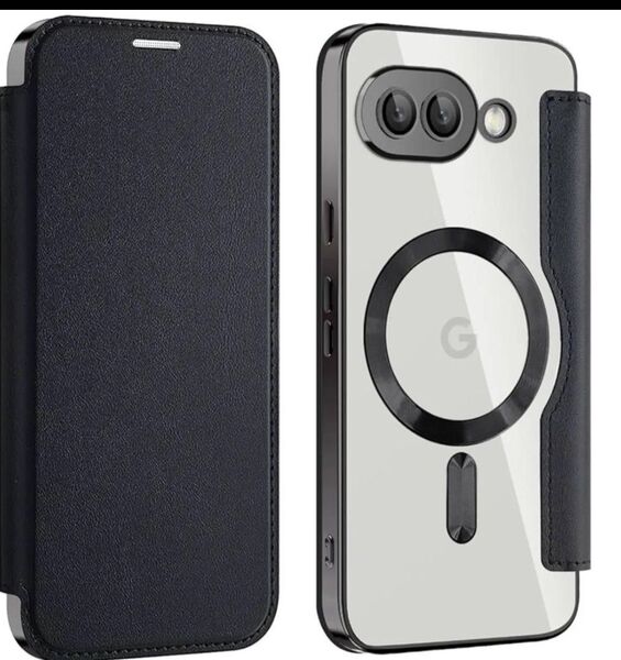 Google Pixel 9A ケース 手帳型 クリア 【MagSafe対応】