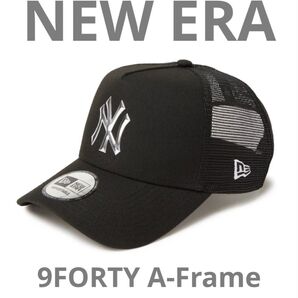 NEW ERA ニューエラ 9Forty A-Frame トラッカー キャップ メッシュ ヤンキース 14388593 ブラック