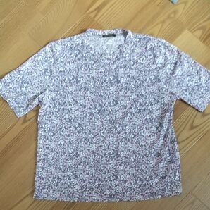 Tシャツ 花柄 パープル