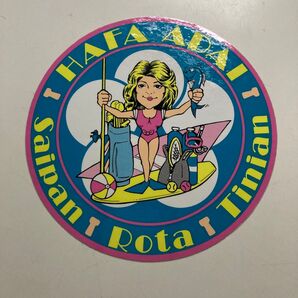 南国気分満載!「Hafa Adai」ステッカー サイパン・ロタ・テニアン 未使用