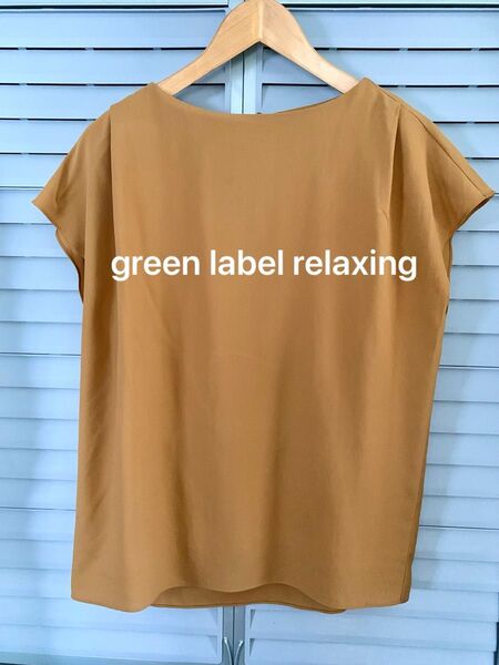 green label relaxing フレンチスリーブ インナー付きトップス