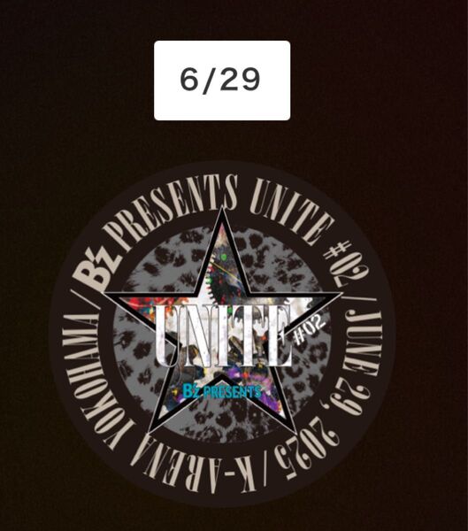 B'z UNITE ユナイト ワンオク 会場限定 ステッカー 6/29