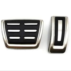 Audi アウディ Volkswagen フォルクスワーゲン ステンレスペダル ペダルカバー 2セット 工具不要