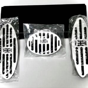 MINI ミニ アルミペダル 3点セット 工具不要 ブラックユニオンジャック