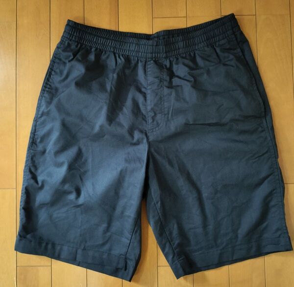 ユニクロ 短パン ツイルショートパンツ ネイビー M ハーフパンツ