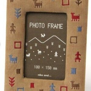 niko and…ニコアンド オリジナルコーデュロイフォトフレームM(新品、未使用)