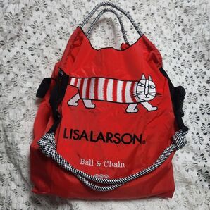 赤の刺繍ネコのバック ◆トートバック◆ エコバック ◆ショルダーストラップ付き◆新品