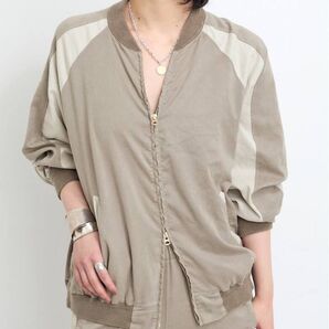アパルトモン 別注 REMI RELIEF レミレリーフ SUEDE LIKE RAGLAN ZIP JACKET ジャケット