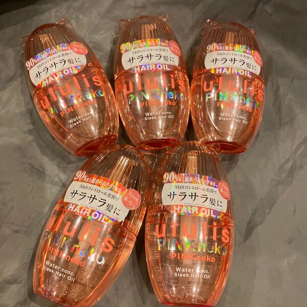 ウルリス ピンクネコ ウォーターコンク スリーク ヘアオイル アプリーベリーの香り100ml×5個セット