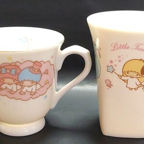 ☆キキ ララ☆ リトルツインスターズ ティーカップ 陶器コップ レア セット Sanrio