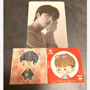 スシローbtsインザソムコラボステッカーモノクロミニフォトセットJIN