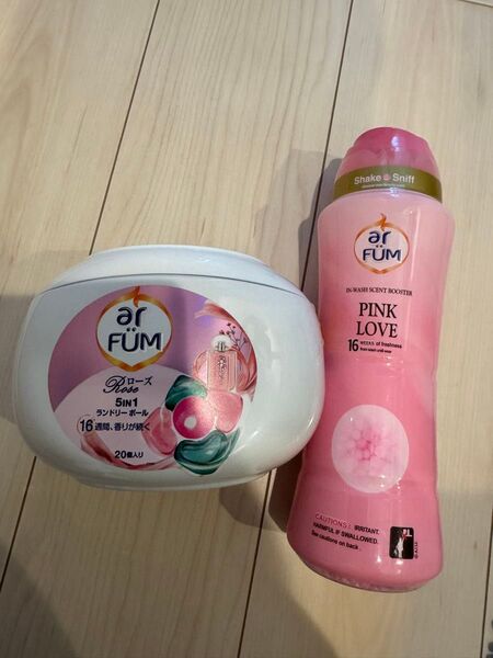 arfum ローズ 本体20粒 ピンクラブ 本体500g 洗濯洗剤 柔軟剤入り洗剤 香りが続く