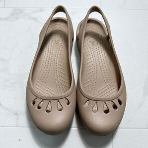 CROCS クロックス カディ フラットシューズ Kadee パンプス ページュ
