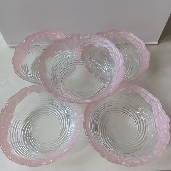 昭和レトロ 食器 小鉢 ガラス器 5枚セット