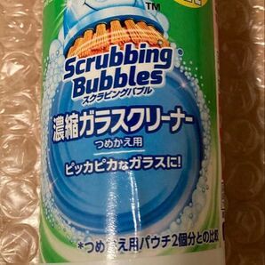 ジョンソン スクラビングバブル 濃縮ガラスクリーナー つめかえ用 86ml (つめかえパウチ2個分相当)