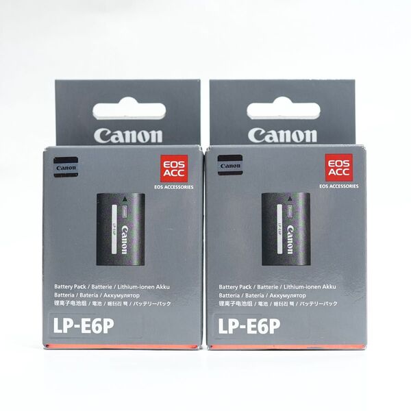 新品未開封 キヤノン純正 Canon LP-E6P 2個セット