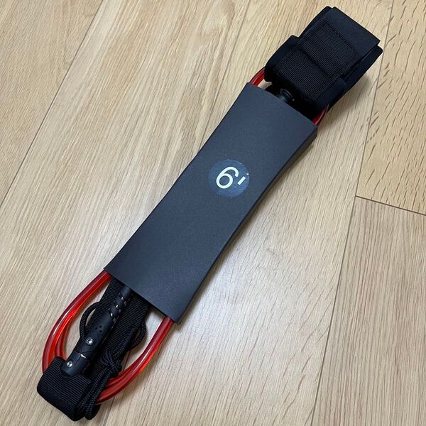 新品 サーフィン リーシュコード 赤 レッド ショートボード サップ ボードコード