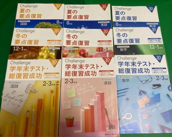 進研ゼミ 高校1年 復習セット 国語 英語 数学