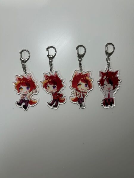 すとぷり 莉犬くん アクリルキーホルダー 4個セット