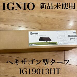 新品 イグニオ ヘキサゴン型タープ シェード ファミリー キャンプ 大型 アウトドア サンシェード