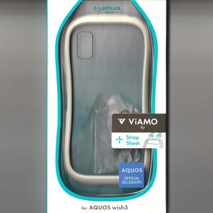 AQUOS wish3 耐衝撃 ケース ViAMO ライトグレー