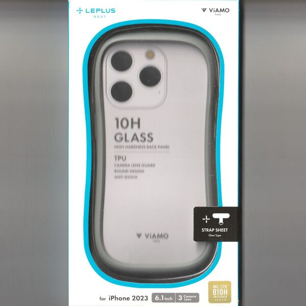 iPhone 15 Pro 耐衝撃 ケース ViAMO f ライトグレー