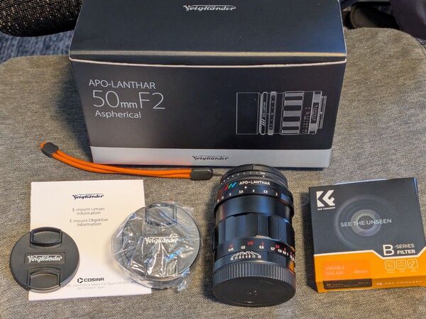 Cosina フォクトレンダー 『APO-LANTHAR 50mm F2 Aspherical』 eマウント用+ND2-400