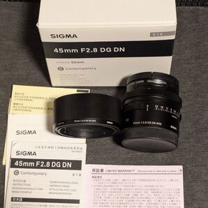 シグマ SIGMA 45mm F2.8 DG DN ソニーEマウント +Hakuba MC 55mmプロテクター