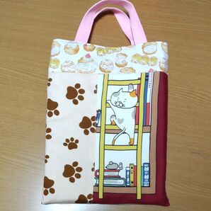 118 猫柄 ペタンコトートバッグ