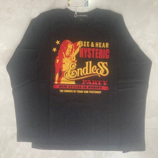 JOEY HYSTERIC 長袖Tシャツ 黒 Lサイズ 新品タグ付き