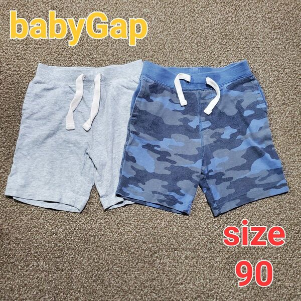 babyGap ベビーギャップ 90 ハーフパンツ 男の子 半ズボン 迷彩 グレー ベビー キッズ