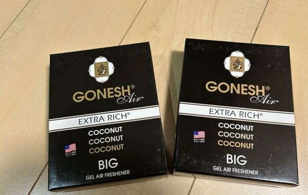 GONESH ガーネッシュ ビッグゲルエアフレッシュナー ココナッツの香り 180g×2個 新品