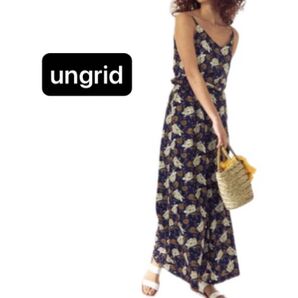 アングレット ヴィンテージフラワーコンビネゾン Ungrid 花柄 フリーサイズ オールインワン キャミソール オールシーズン