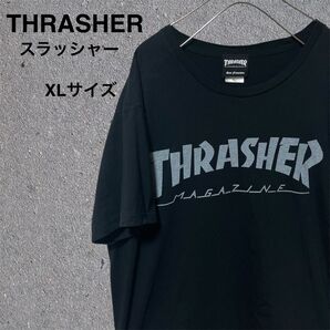 THRASHER スラッシャー ロゴT スケボー スケーター 半袖 XLサイズ
