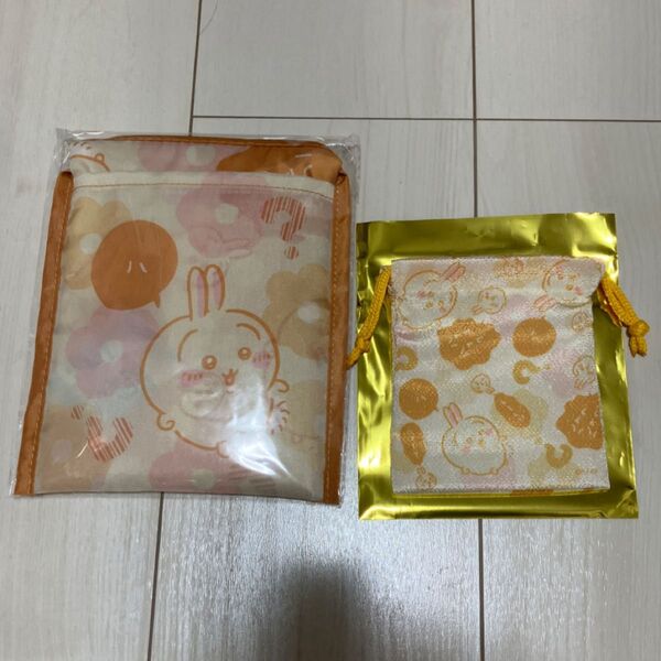 ちいかわもぐもぐ本舗 エコバッグ トートバッグ 手提げ バッグ ミニ巾着 巾着 きんちゃく ポーチ ちいかわ うさぎ 川越店