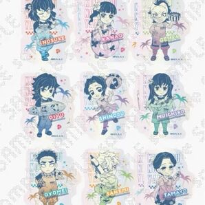 鬼滅の刃 海の家 2024 限定 ufotable 描き下ろし オーロラステッカーセット B 義勇 実弥 無一郎