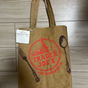 TRADER JOE'S 洗えるペーパーバッグ エコバッグ 新品 未使用