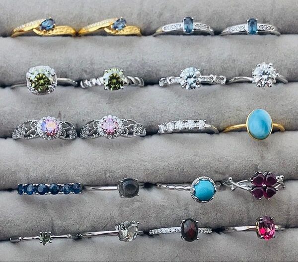 天然石 リング 指輪 まとめ売り silver925 アクセサリー