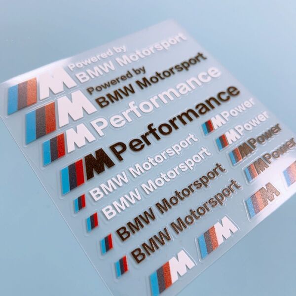 BMW Mステッカー performance パフォーマンスステッカー エンブレム シール デカールセット エンブレムプレート
