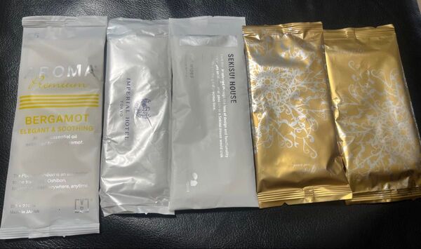 Aroma ベルガモット高級おしぼり アロマタオルウェットティッシュ 5セット