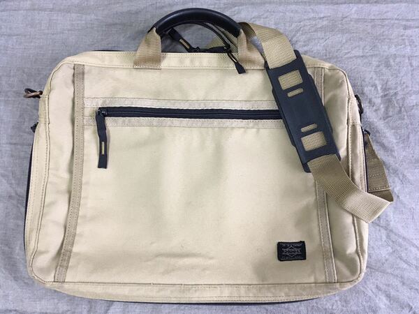 【希少色】PORTER / CLIP 2WAY BRIEFCASE ベージュ