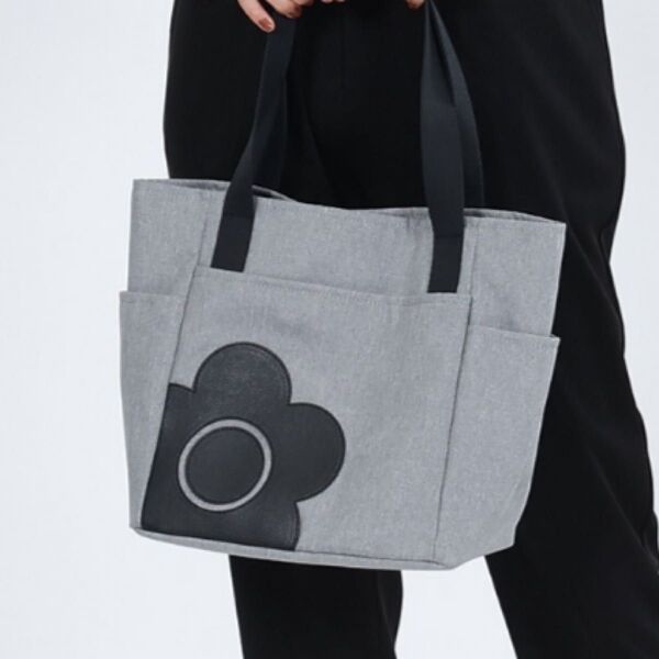 マリークワント MARY QUANT トートバッグ グレー デイジー