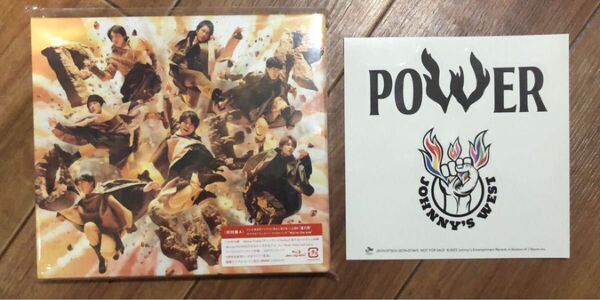 POWER WEST. ジャニーズWEST 初回盤A CD Blu-ray 特典ステッカー付