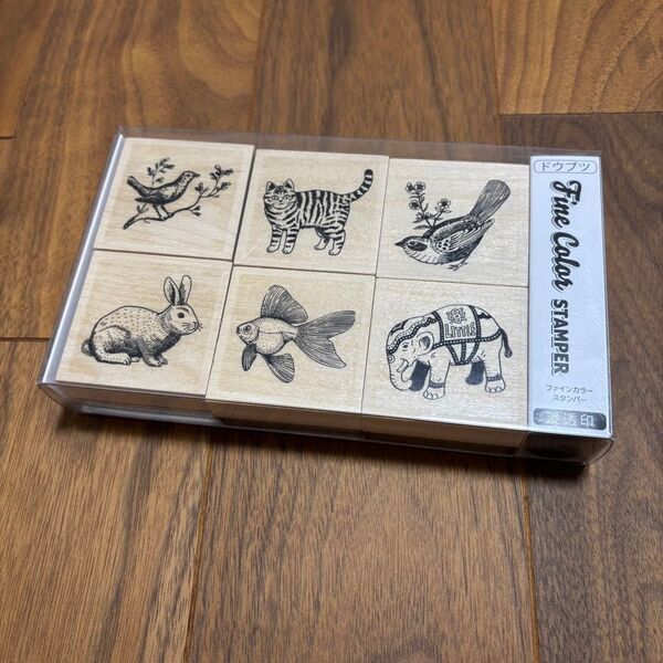 ファインカラースタンパー ハンコ スタンプ 浸透印 動物 アニマル
