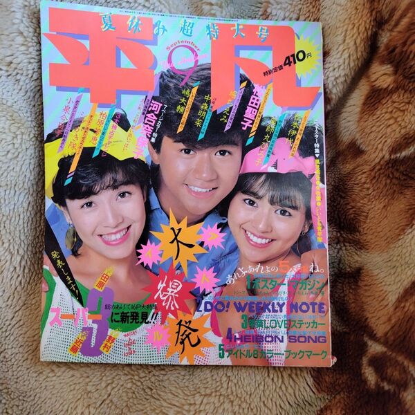 昭和レトロ 昭和アイドル 平凡 雑誌 エンタメ 松田聖子 コレクション