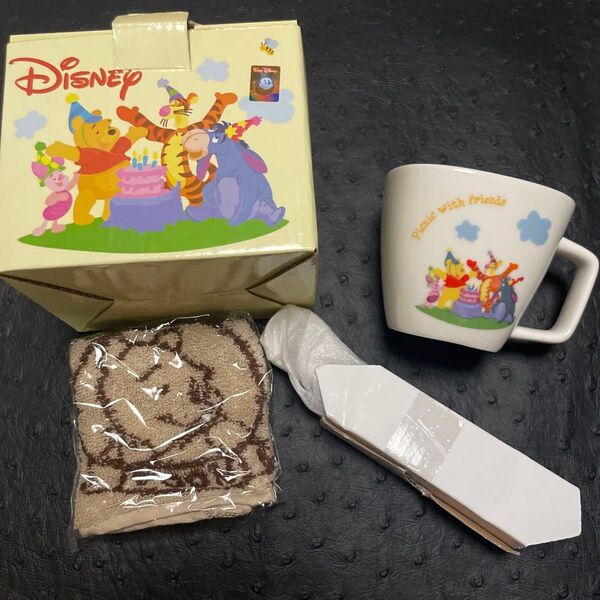 ディズニー くまのプーさん マグカップ ハンドタオル スプーン 3個セット